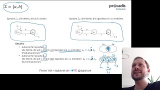 Werkzeugkasten Automatentheorie 02  Produkt und Summenautomat [upl. by Ocirema]