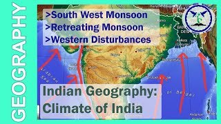 Factors affecting the climate of India  Indian Geography  by TVA [upl. by Erreipnaej922]