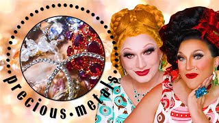 Jinkx Monsoon amp BenDeLaCreme Show Off Their Most Fabulous Jewelry  Precious Metals  Marie Claire [upl. by Brigg369]