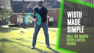 Get Width in Your Golf Swing  Simple Takeaway Drill [upl. by Odnamra]