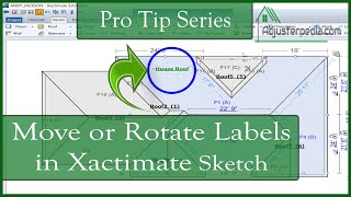 Moving or Rotating Roof  Room Labels in Xactimate [upl. by Babb]