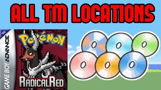 All TM Locations  Pokemon Radical Red [upl. by Aihsiyt]