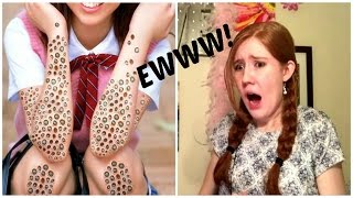 Trypophobia Reaction  Girl Reacts [upl. by Gustie]