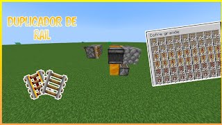 COMO HACER UN DUPLICADOR DE RAILES  Tutorial Minecraft 119 [upl. by Bilicki163]