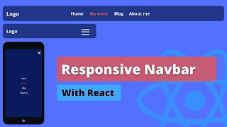 Responsive Navbar Tutorial In React JS [upl. by Smitty]