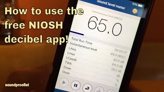 How to measure decibels with the NIOSH app [upl. by Shaine92]