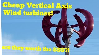 Cheap vertical axis wind turbines Are they worth the money [upl. by Coffeng316]