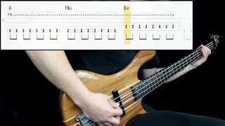 Soda Stereo  Trátame Suavemente Bass Cover Play Along Tabs In Video [upl. by Htrap]