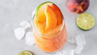 Frozen Peach Margaritas  Super Summer Cocktail [upl. by Wheaton114]