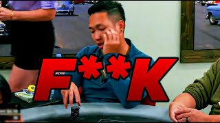 Poker Player GOES BROKE In The FIRST HAND [upl. by Nylynnej]