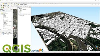 PART 1  How to create 3D BUILDING MAP VIEW in QGIS using Qgis2threejs PLUGIN [upl. by Ilehs]