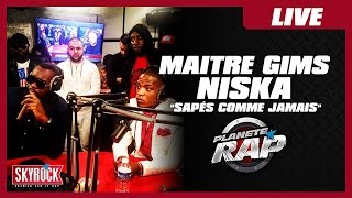 Maître Gims quotSapés comme jamaisquot feat Niska en live PlanèteRap [upl. by Nageet]