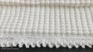 Easy crochet baby blanketcraft amp crochet blanket pattern 0304 [upl. by Arima]