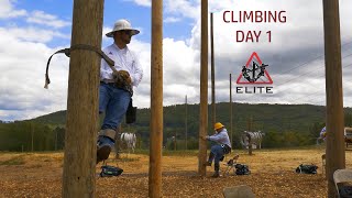 ELITE Lineman  Learning to Climb Day One [upl. by Akyeluz]