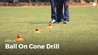 Ball on Cone Drill  Cricket [upl. by Mayberry344]