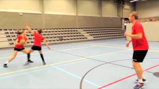 Korfball basics 6  Passing With Lead Foot [upl. by Neelsaj]