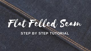 How to Sew a Flat Felled Seam Video [upl. by Dine]