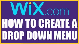 Wix Drop Down Menu Tutorial  Create A Wix Drop Down Menu In Minutes [upl. by Schiff]