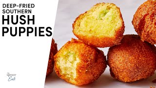 Southern Hush Puppies Recipe  The Spruce Eats SouthernCooking [upl. by Nuavahs110]