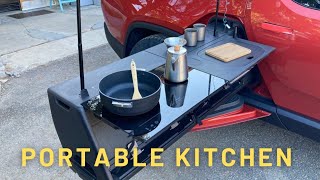 Rivian R1T Camp Kitchen Walkthrough with RJ [upl. by Ennahs]