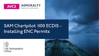 SAM Chartpilot 1100 ECDIS  Installing ENC Permits [upl. by Nageam]