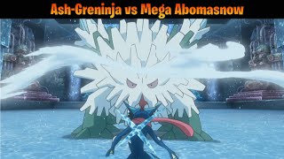 AshGreninja vs Mega Abomasnow Pokemon XYZ episode 29 English Sub [upl. by Barbette]