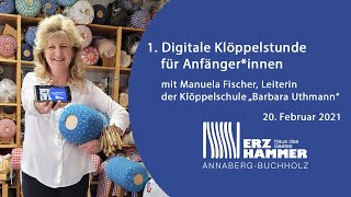 1 OnlineKlöppelstunde für AnfängerInnen [upl. by Odnamla]