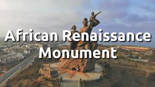 African Renaissance Monument  Dakar Senegal  Tallest Statue in Africa [upl. by Lyrrad388]