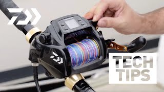 Daiwa Electric Reels  Setting the Reel Functions [upl. by Neelik]