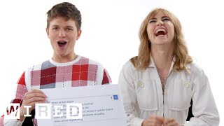 Ansel Elgort amp Suki Waterhouse Answer the Webs Most Searched Questions  WIRED [upl. by Asinla]