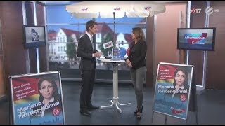 SAT1 Wahlspezial mit Mariana Harder Kühnel AfD Hessen [upl. by Coltun]