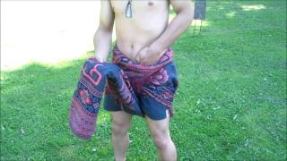 Boluthoan  How to tie a SarongMalong for men Part 1 [upl. by Yasnyl303]