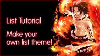 Make a Custom Layout Theme MyAnimeList CSS tutorial [upl. by Acira]