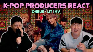 Musicians react amp review ♡ ONEUS  LIT 가자 MV [upl. by Ober]