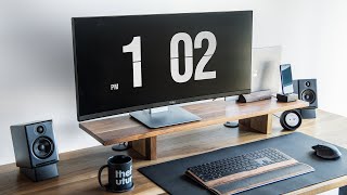 Perfect Productive Workspace – Minimal Office  Desk Tour [upl. by Oicatsana]