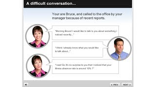 How to create a conversation interaction in Articulate Storyline [upl. by Raffarty]