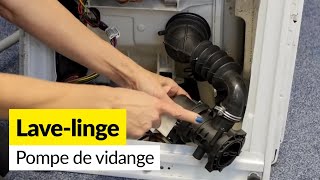 Comment vérifier et remplacer la pompe de vidange d’un Lavelinge [upl. by Valencia]