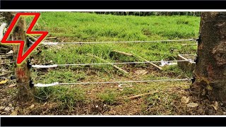 Cómo instalar los portillos en fincas ganaderas con cerca eléctrica [upl. by Nymzaj882]