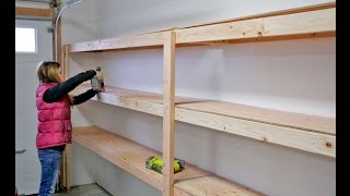 How to Build Garage Shelving  Easy Cheap and Fast [upl. by Yaj101]