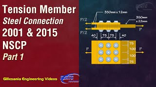 Part 1  Tension Member Steel Connection 2001 amp 2015 NSCP [upl. by Ott157]