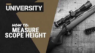 How To Measure Scope Height  Riton University [upl. by Wall]