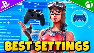 NEW BEST Controller SETTINGS  Sensitivity in Chapter 5 Fortnite Tutorial [upl. by Lihka]