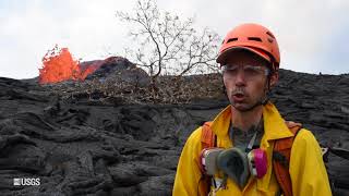 Kīlauea Volcano – USGS 24 Hour Watch Monitoring Lava Flow [upl. by Niroc]