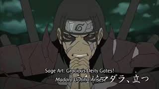 EDO MADARA VS EDO HASHIRAMA  NARUTO BATTLE [upl. by Annam]