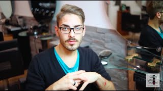 PETTINATURA con RIGA LATERALE  TUTORIAL CAPELLI UOMO [upl. by Zoubek679]