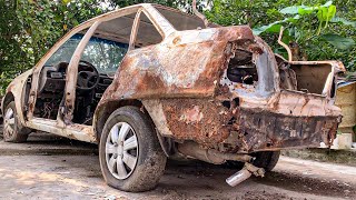 Restoration of a rusty 27yearold DAEWOO car [upl. by Halbert]