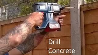 Quick video on How to Drill Concrete Fence Post without damage [upl. by Irfan927]