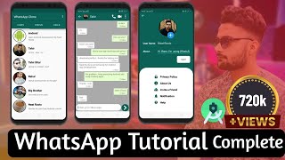 Android Development Tutorial for Beginners  Complete WhatsApp Chatting App  Chatting app  Hindi [upl. by Anaidirib]