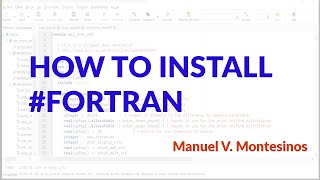 Fortran  How To Install Fortran on Windows [upl. by Columba533]