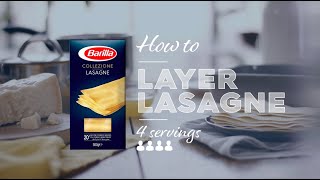 How to layer lasagne  Vegetarian [upl. by Aiekat929]